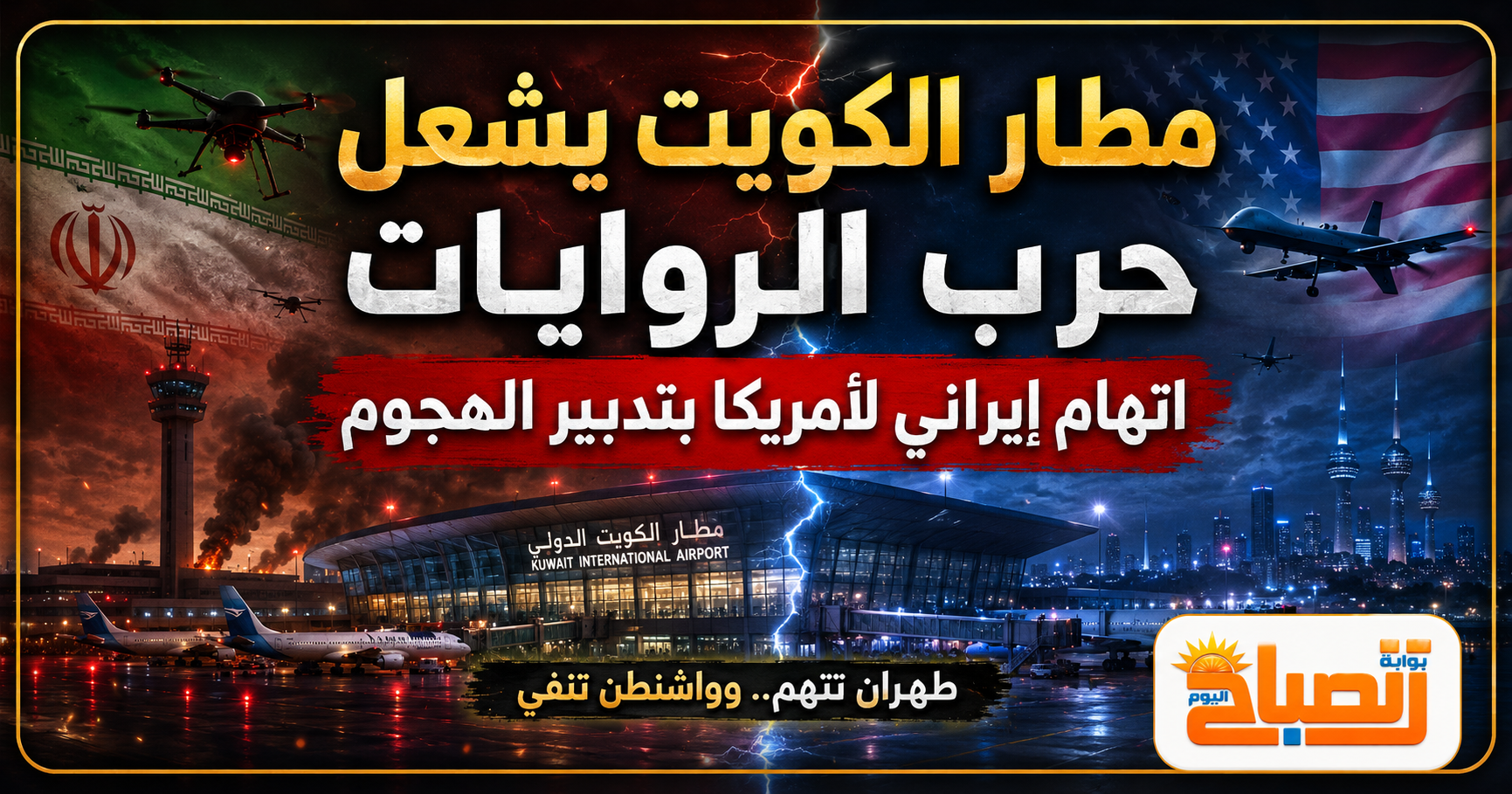 بعد هجوم مطار الكويت.. إيران تفجر اتهامًا خطيرًا ضد واشنطن